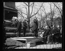 Photo:Washington DC 1910s Ceremony at Daniel Webster Statue Crowd Speakers