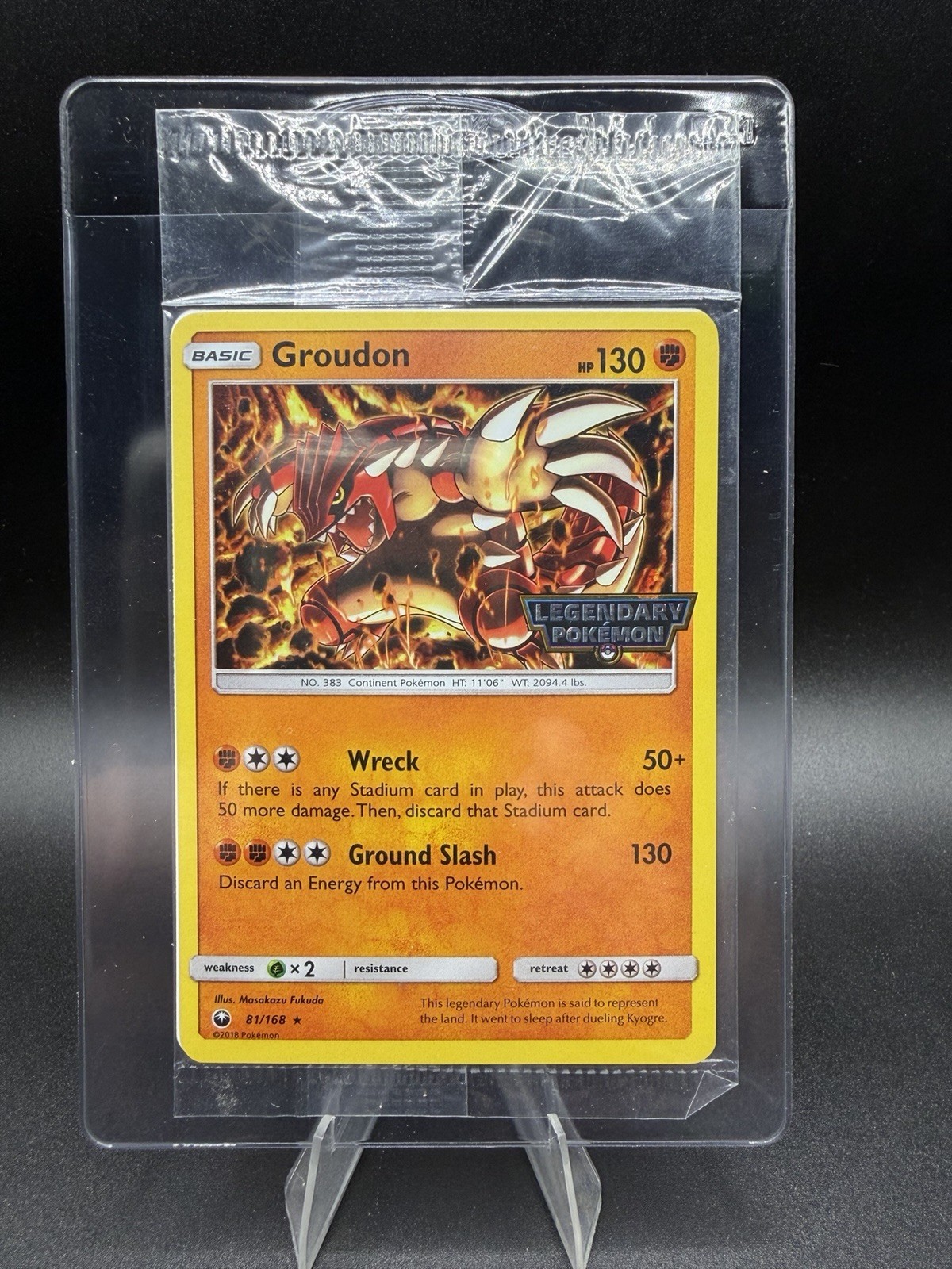 Groudon 81/168 Legendary Pokemon *Stamped Gamestop Promo* Holo (Sealed)