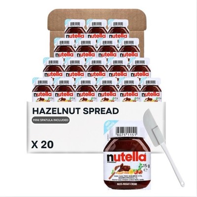 Nutella Hazelnut Spread Individual Cups with Mini Spatula (20 Count)