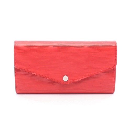 Louis Vuitton Portefeuille Sarah Epi Long Wallet Women Orange One Size