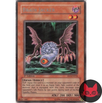 Yugioh Brain Jacker FET-DE034 Rare 1. Auflage MP