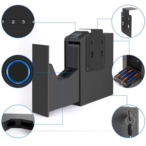 Volestay Slider pistola nascosta sicura impronte digitali biometriche pistola intelligente sicura per - Foto 6 di 8