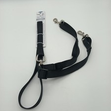 Petmate Take Two Adjustable Leash Medium to Large Dogs Black 1" X 24"-36" New