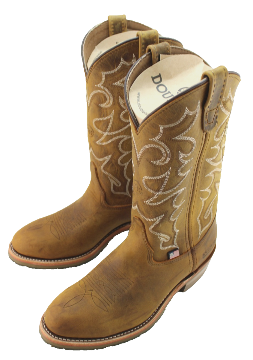 Double H Dylan USA Made Steel Toe Western Work Boots Brown Leather Men’s 13 D Double H Men main image 3