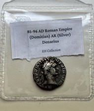 Emperor Domitian Silver Denarius (81-96 AD) - Treasure Town EH Collection
