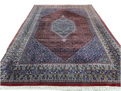 Orientteppich Tabriz Mahi Top Qualität Handgeknüpft Rot  350/250
