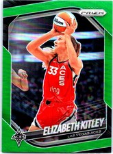 2025 Panini Prizm WNBA #41 Elizabeth Kitley Green Prizms