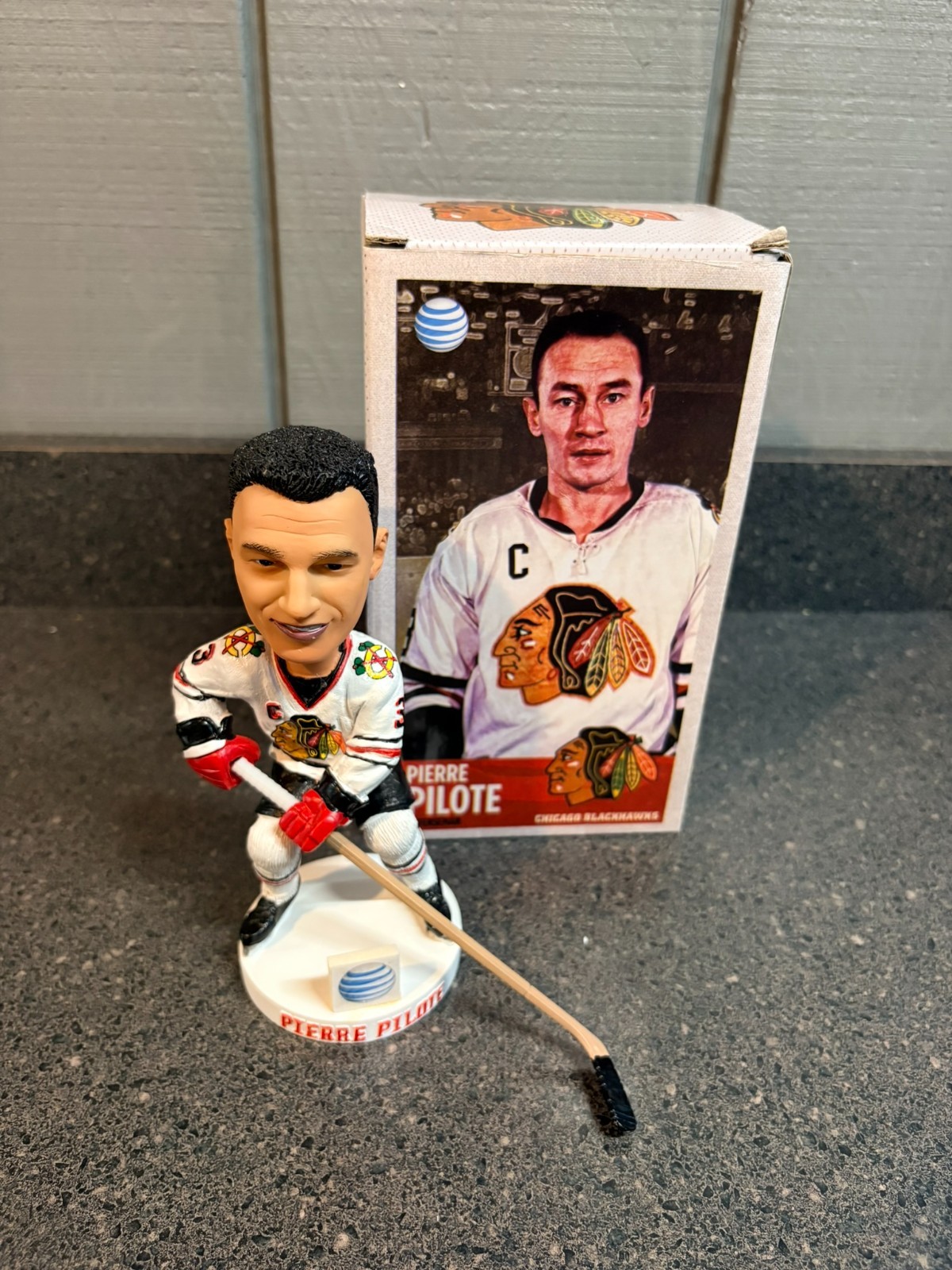 Chicago Blackhawks Pierre Pilote Bobblehead in Bob SGA
