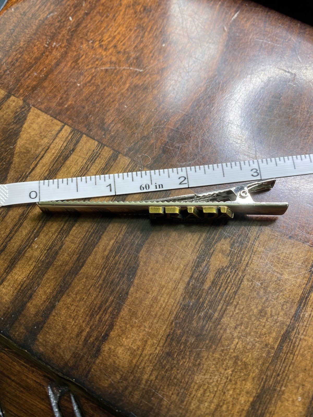 PRADA Hair Clip Alligator Hair Accessories Hair Accessory (Pair) Used NO BOX thumbnail 3