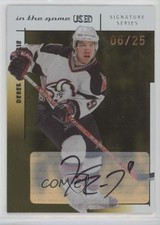 2003-04 In the Game-Used Signature Series Gold /25 Derek Roy #140 Auto 1pc9
