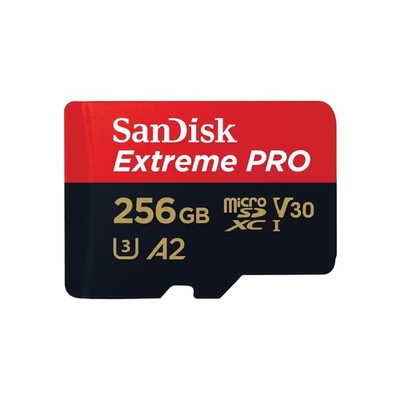 SanDisk Extreme PRO R200/W140 microSDXC 256GB Kit, UHS-I U3, A2, Class 10