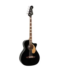 Fender Kingman Electric Bass Black Guitar With Hard Case