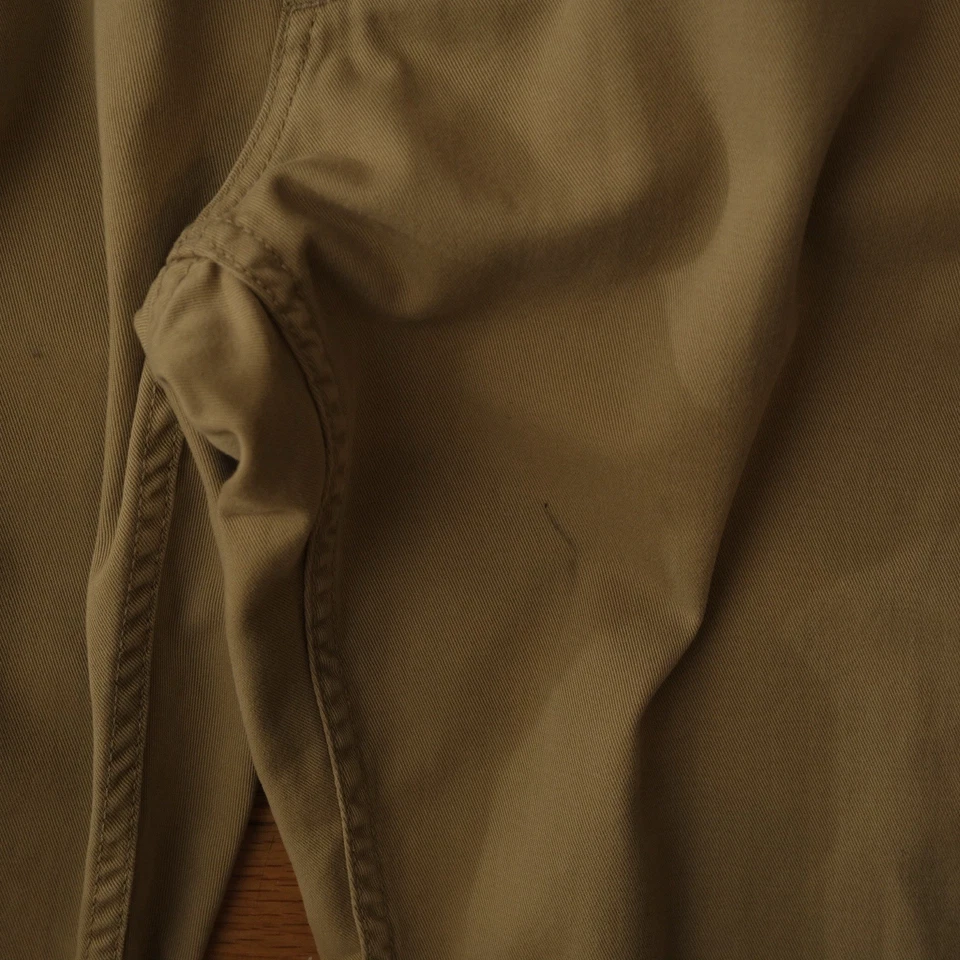 Polo Ralph Lauren Khaki Pants 38x30 Cotton Straight Fit 5-Pocket Logo Tan Casual - Image 4 of 4