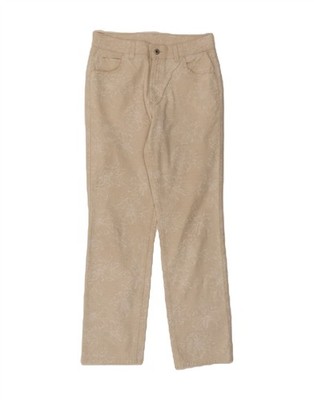 Mustang Damen Kate Straight Jeans W31 L32 beige Blumen Baumwolle DR25