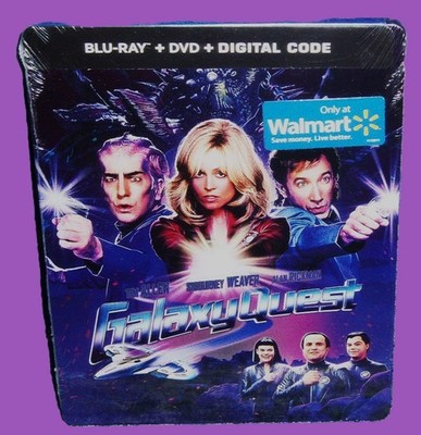 NEW RARE OOP WALMART EXCLUSIVE GALAXY QUEST STEELBOOK BLU RAY & DVD MOVIE 1999