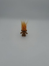 Vintage Russ Troll Doll With Orange Hair Brown Eyes