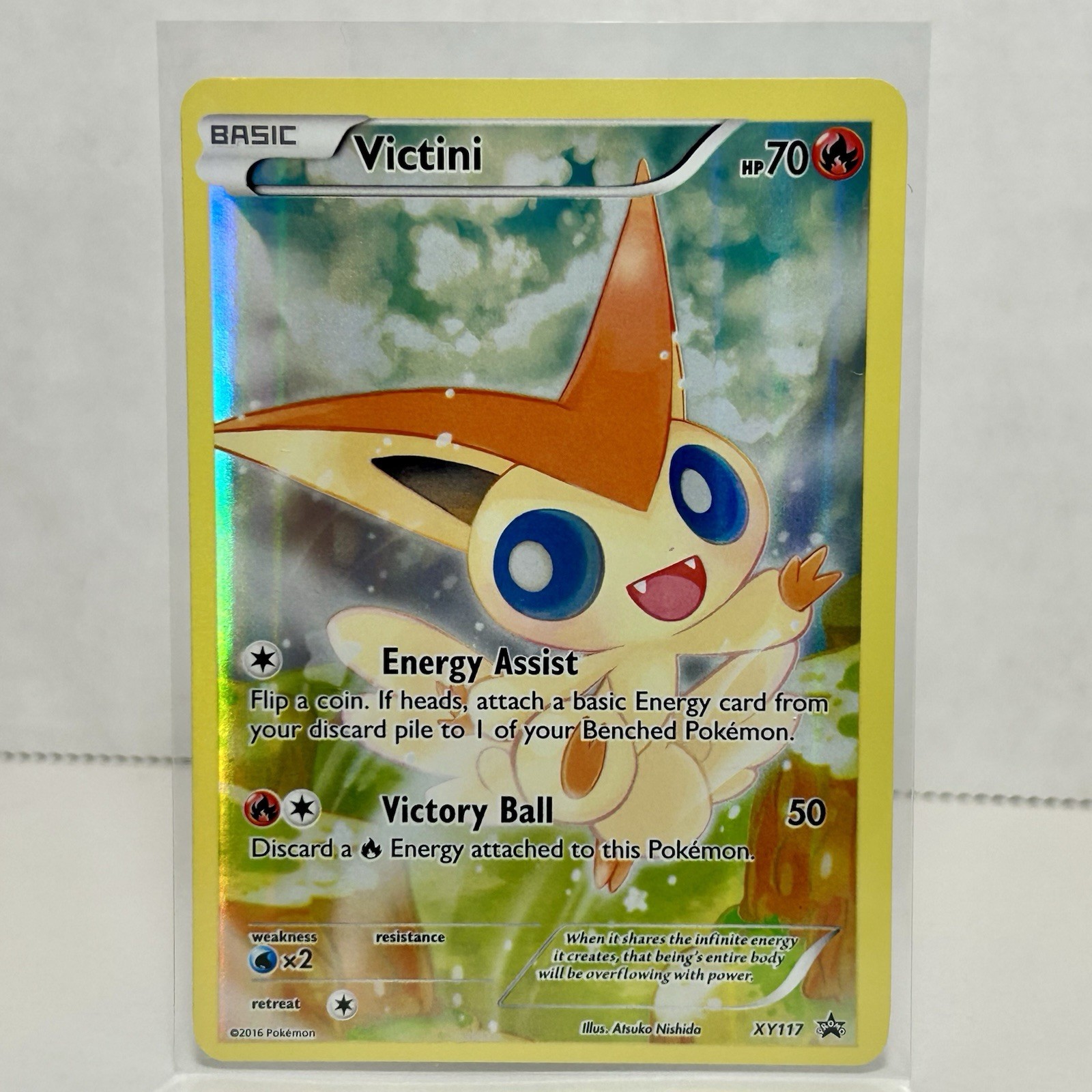 Pokemon TCG Victini XY117 2016 Black Star Promo Holo