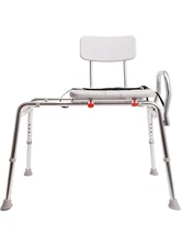 Eagle Health Supplies Pro-Slide Shower Chair & Tub Transfer Bench with Cut Out