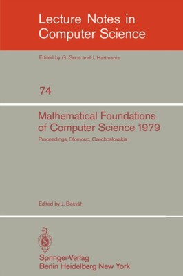 Becvar - Mathematical Foundations of Computer Science 1979   8th Sympo - X555z
