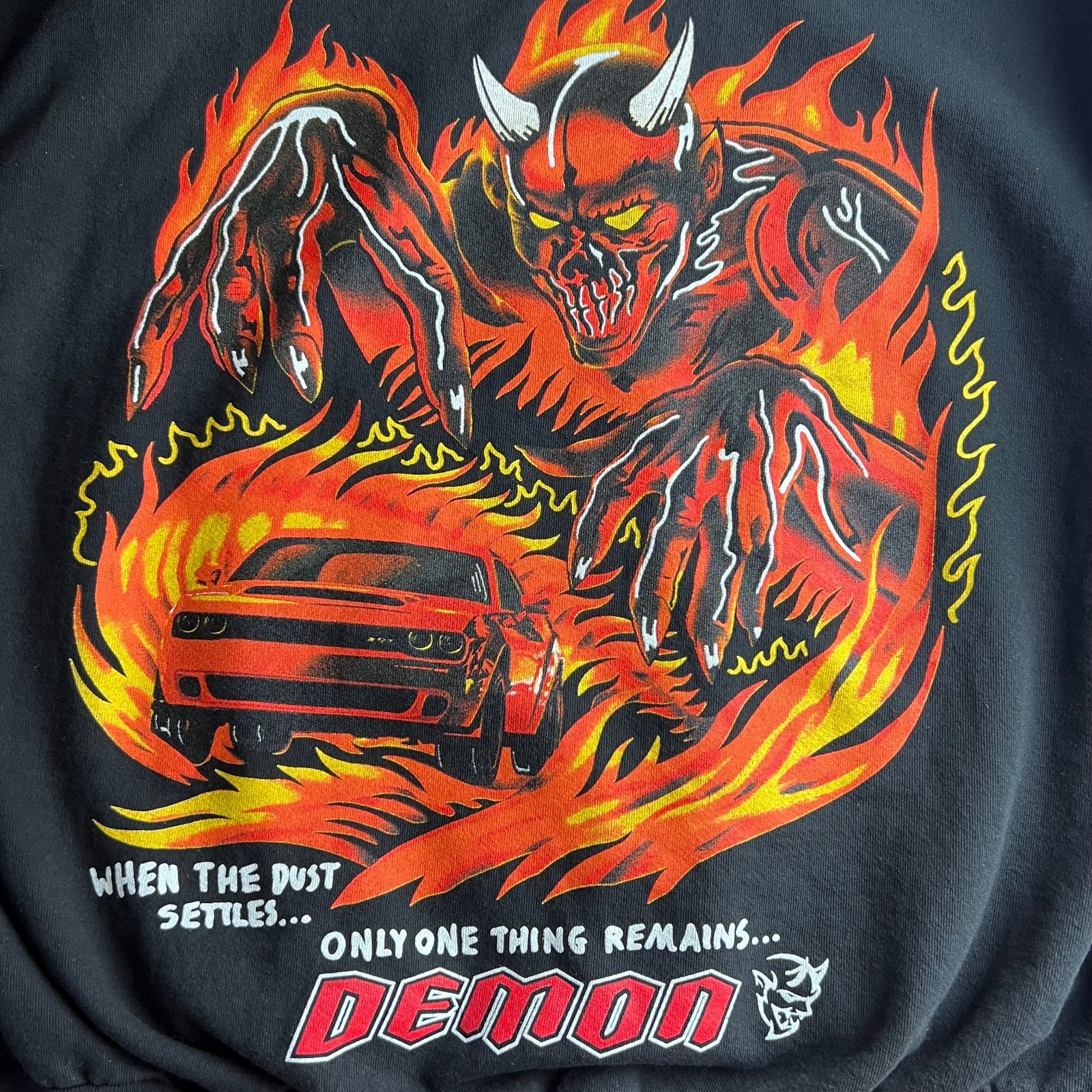 Rare Dodge Demon x Warren Lotas XL Hoodie