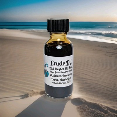 Bibi Heybat aka James Bond Oil Field Baku Azerbaijan Crude Oil Petroleum Sample