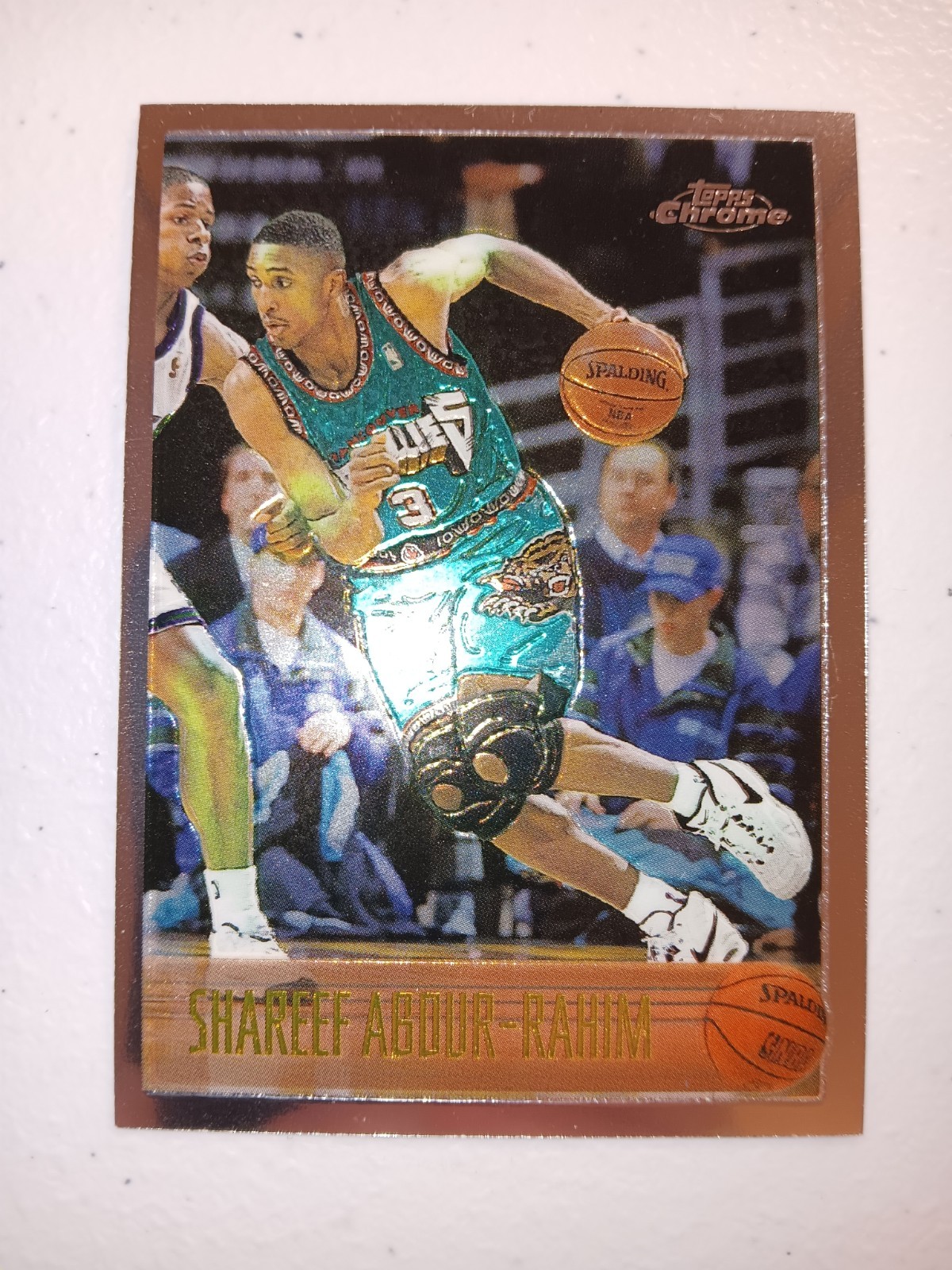 1996-97 Topps Chrome Shareef Abdur-Rahim Rookie RC #128 Vancouver Grizzlies