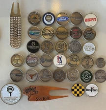 Golf Ball Marker Lot. … New Old Stock… (lot of 34)