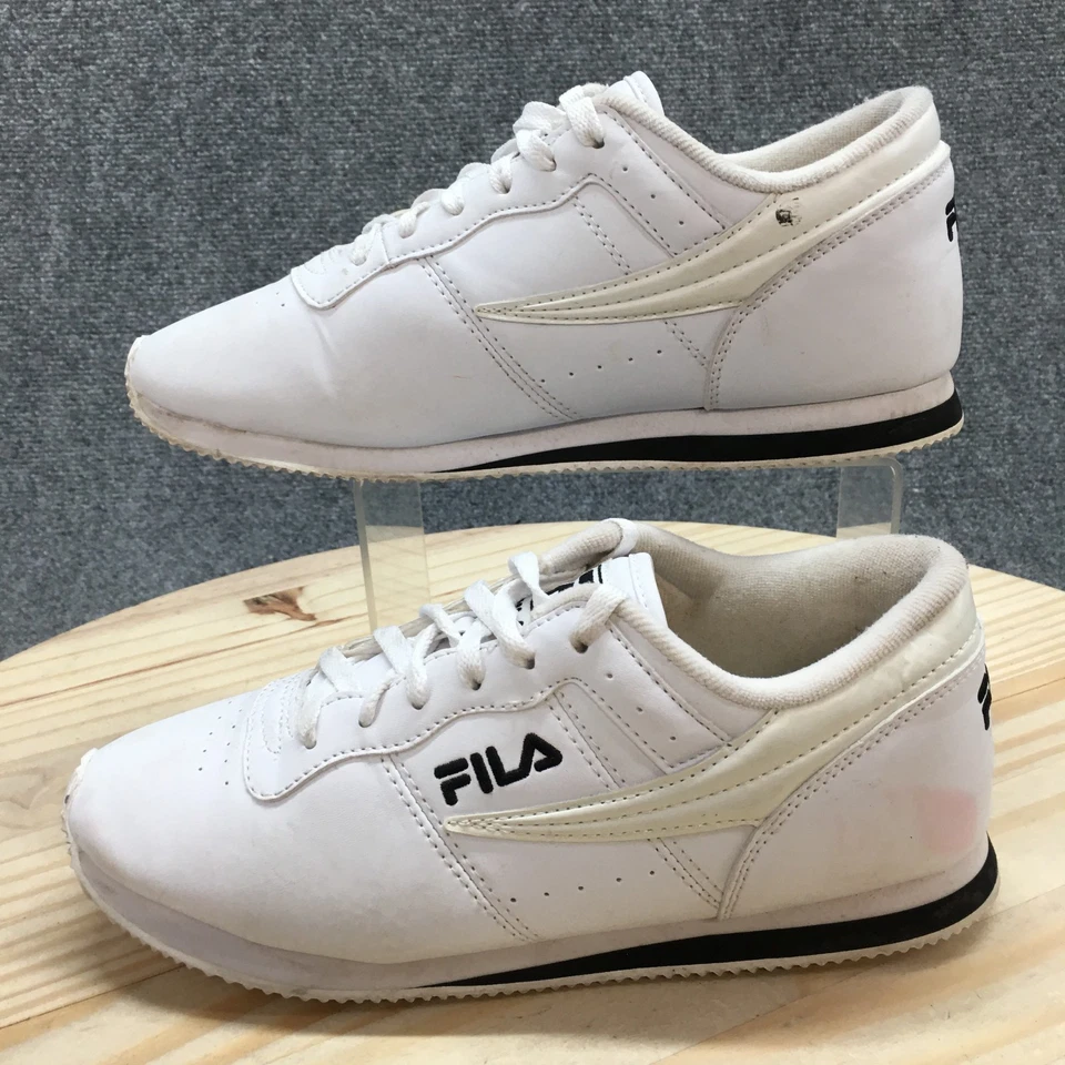 Fila Sneaker Womens 10 White Machu Retro Laced Up Casual Comfort Faux Leather - Image 3 of 4