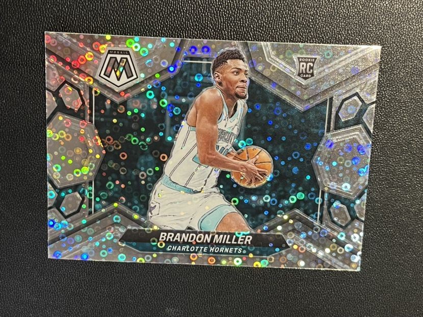 2023-24 Mosaic Brandon Miller Fast Break Silver Prizm Rookie Variation RC #202