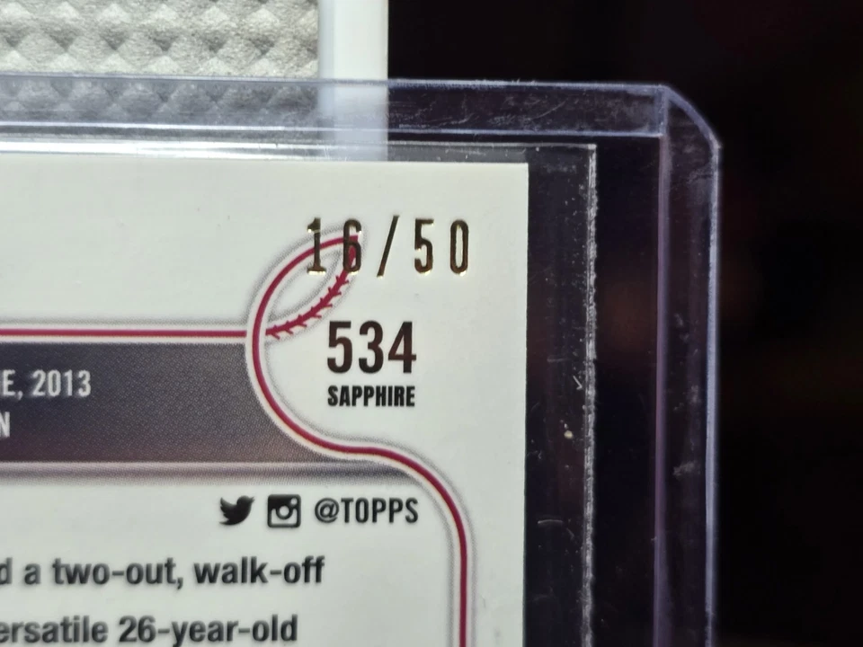 2022 TOPPS CHROME Gold /50 JOSH VANMATER DBACKS #534 - Image 2 of 3