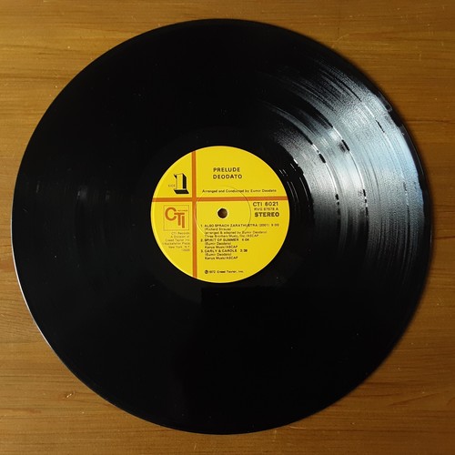 12" LP - Prelude, Deodato, 1973, CTI RECORDS (CTI 6021) U.S.ISSUE - Picture 7 of 10