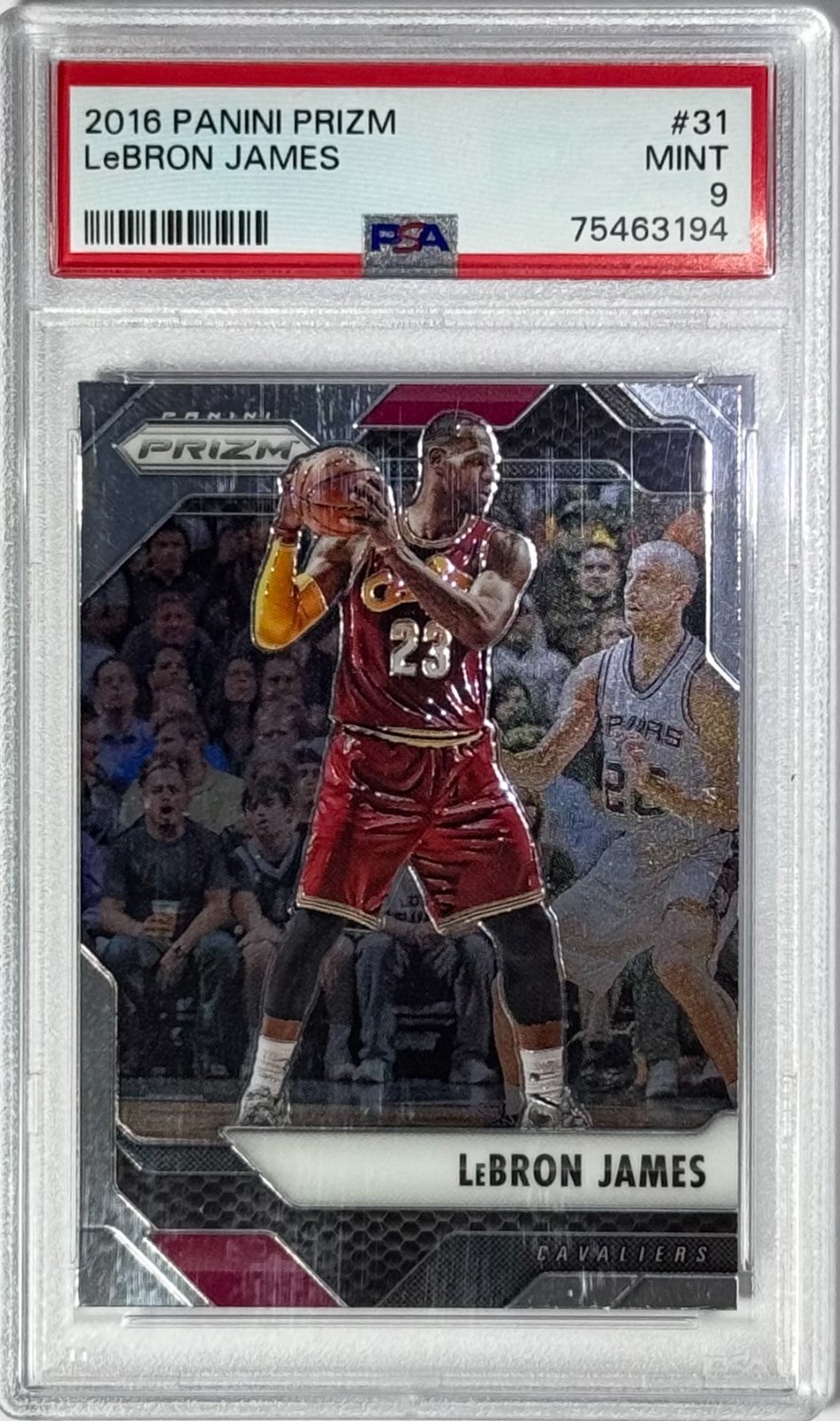 LeBron James 2016 Panini Prizm #31 PSA 9 Basketball