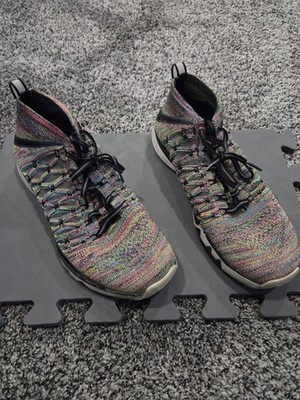 Nike Train Ultrafast Mens Size 9 Multicolored Flyknit Training Shoes Sneakers