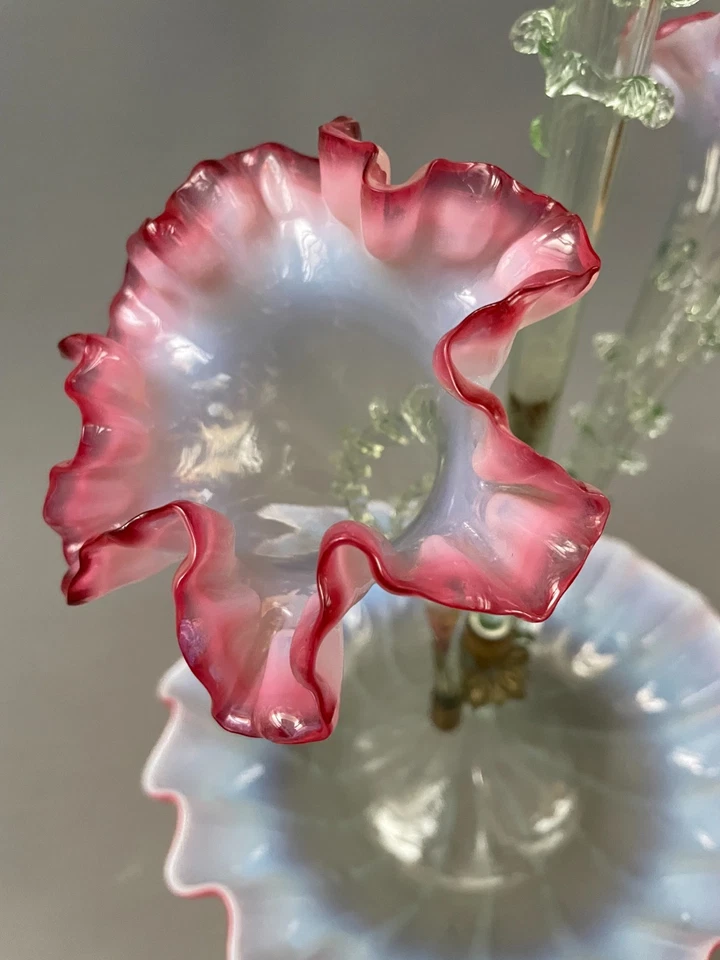 Soliflore Napoléon III, Murano? Vase en verre ancien, XIXe - Photo 4/4