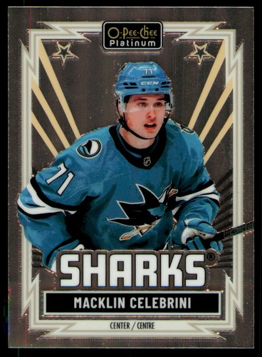 2025-26 O-Pee-Chee Platinum Retro- Macklin Celebrini #R-5 San Jose Sharks