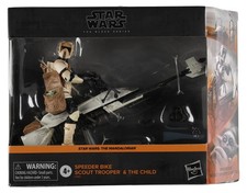 2020 Hasbro Star Wars Black Series Speeder Bike Trooper & Child Figures Sealed