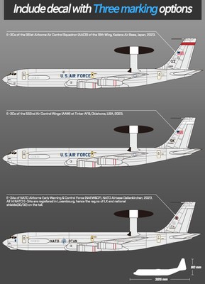 USAF E-3g Sentry Aew&c 1:144 Kunststoff Modell Kit Academy | eBay