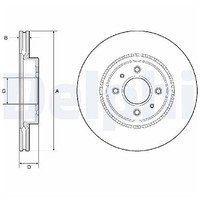 2X Bremsscheibe Vorne FüR Hyundai I20 BC3 BI3 GB IB 14 Bis 26 Delphi Teil G4LA