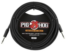 Pig Hog PTRS30BK Black Woven TRS Cable 30ft