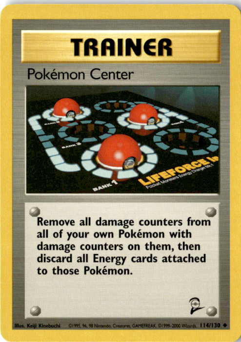 Pokemon Center Uncommon Base Set 2 114/130 NM