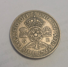 United Kingdom 1948 Two Shillings Florin                              (#380)