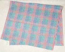 Red/Blue/Green/White PLAID GINGHAM " Check Fabric 1 yd. x 45" Cotton 1/4-inch