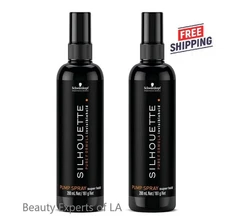 2 PACK Schwarzkopf Silhouette Super Hold Pumpspray 200ml / 6.76oz