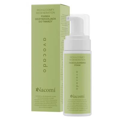 Nacomi Rich & Comfy Regeneration Avocado Facial Cleansing Foam, 150 ml