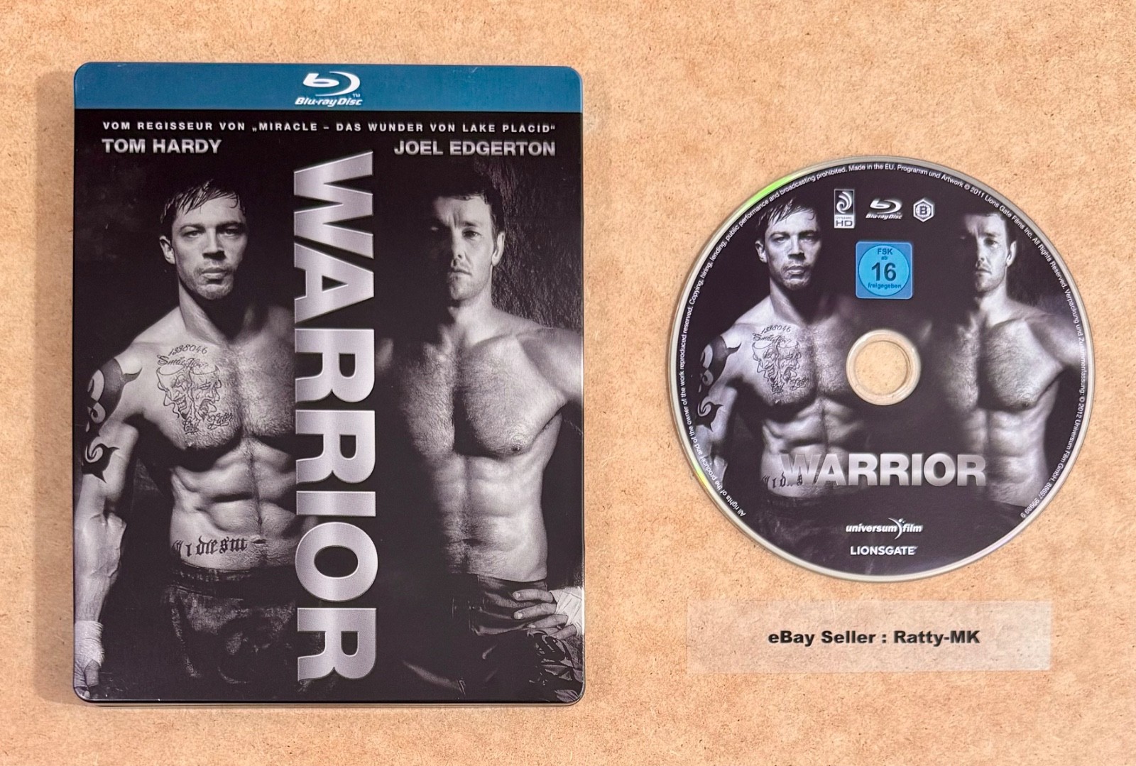 WARRIOR - EUROPEAN (GERMAN) IMPORT BLU RAY STEELBOOK (READ DESCRIPTION)