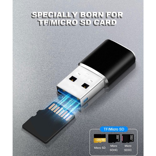 Aluminum USB 3.0 Memory Card Reader Adapter for Micro- Card/TF Card Reader6981 - Afbeelding 7 van 10