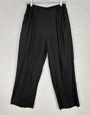 Vintage Hawaiian Wide Leg Baggy Beach Pants Women  s M Bohemian Rayon Made In USA