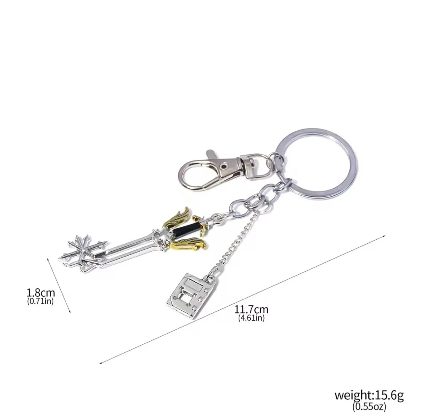 Video Game Kingdom Hearts Oathkeeper Keyblade Keychain