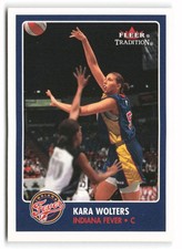 2001 Fleer Tradition WNBA #125 Kara Wolters Indiana Fever