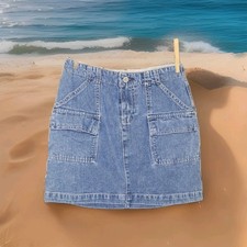 GAP Surplus SZ 1 Women s Blue Denim Jean Mini Skirt NWOT Cute WJ6